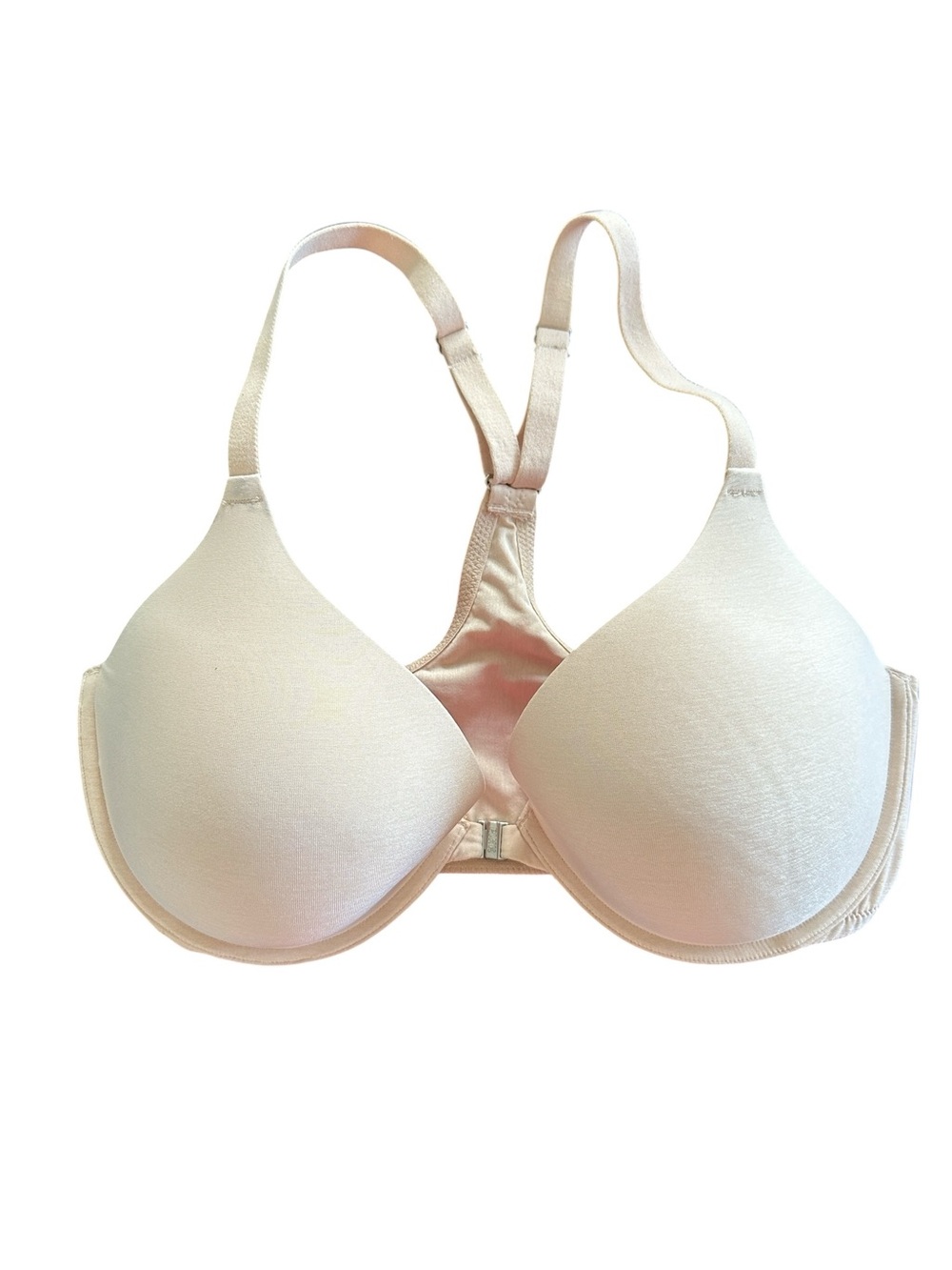 PINK Victoria's Secret Campus Light Lift Racerback Bra Smooth Cup Nude Size 36DD